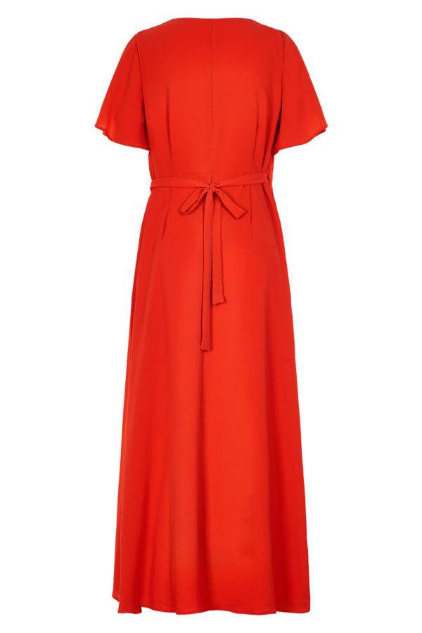 Ichi Zarun Red Wrap Φόρεμα - Image 3