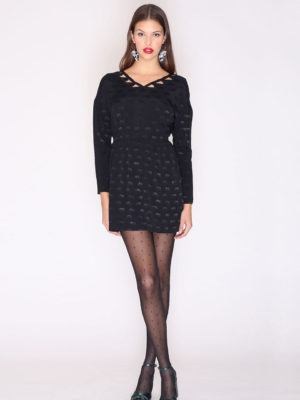 Pepaloves Cheetas Dress Black