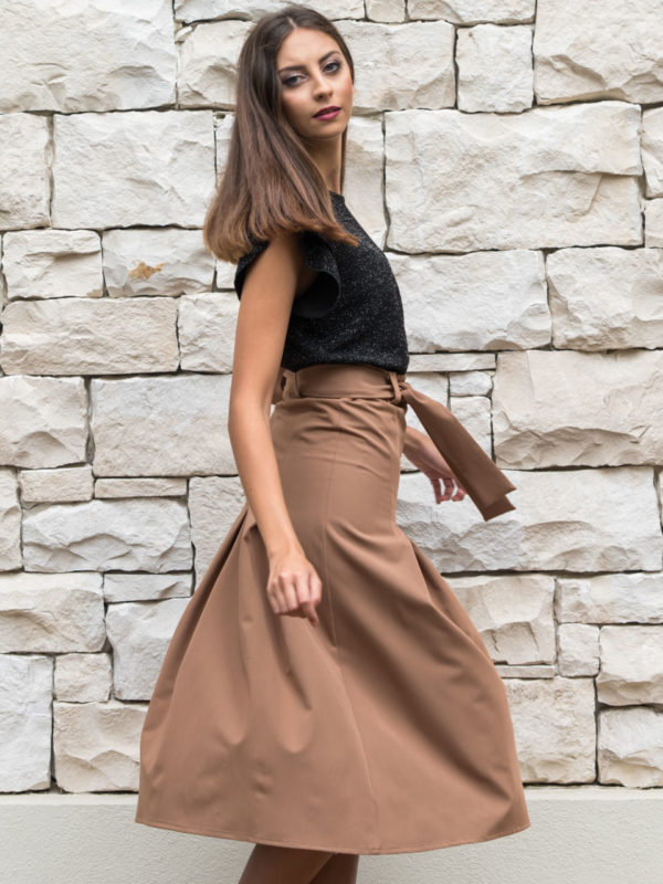 Chaton Skirt with Pleats