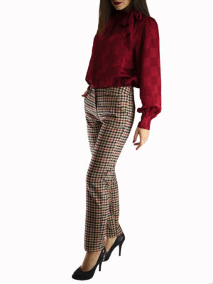 Milkwhite Plaid Trousers