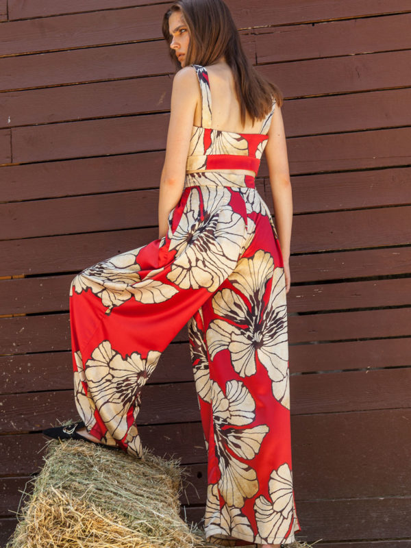Alice Satin Printed Pants