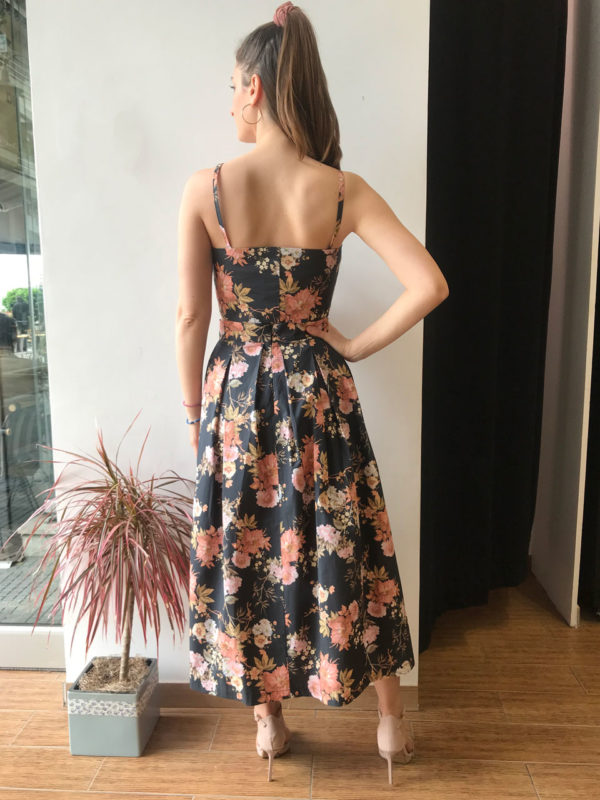 Milkwhite Black Floral Top