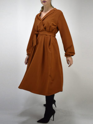 Chaton Dress Orange Bronze