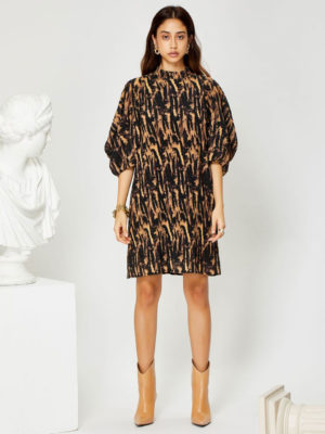 Ghospell Puffer Sleeves Dress