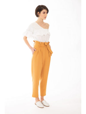 Chaton Pants with Pleats