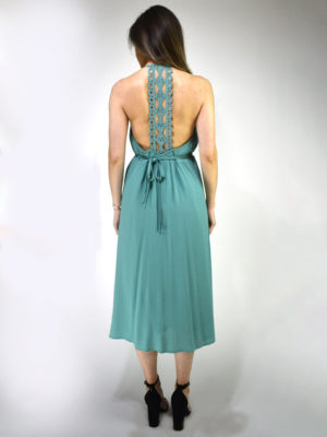 See U Soon Open Back Dress Mint
