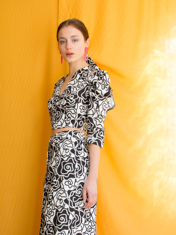 Ananke Brenda Puff Sleeve Button Top
