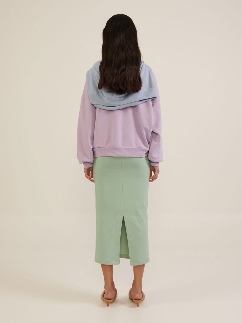 maxi sweatshirt skirt