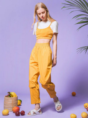 Arpyes Citrus Popline Pants Mustard