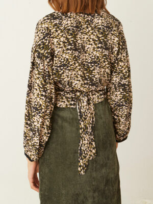 Ofilia's Wrap Printed Shirt
