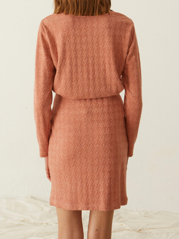 Ofilia's Pied De Poule Skirt Dusty Pink - Image 3