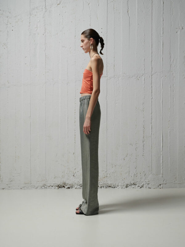 Milkwhite One Shoulder Orange Top - Image 4