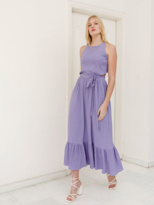 Ofilia's Cut out Lilac Dress