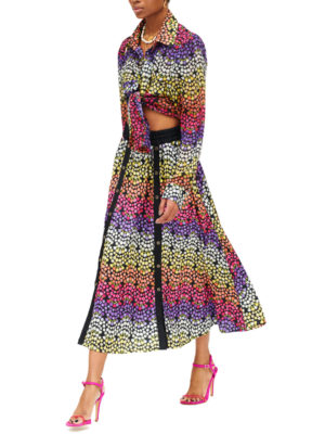 We Are Panelled Midi Skirt Floral