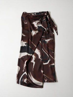 Milkwhite Ocean Brown Glossy Skirt