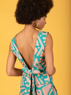 Chaton Bel-Air Open Back Top Lines Green