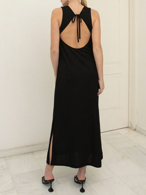 Ofilia's Open Back Dress Black