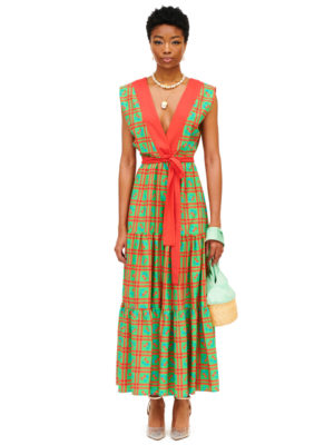 We are Tiered Maxi Dress Green