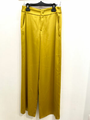 Milkwhite Satin Pants Lime
