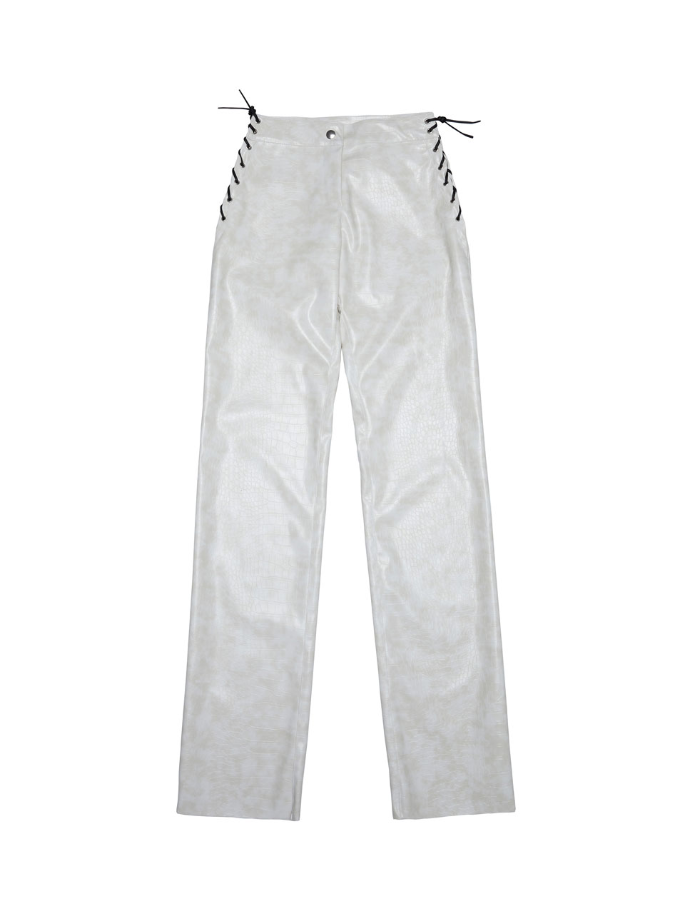 Milkwhite Vegan Leather Pants White