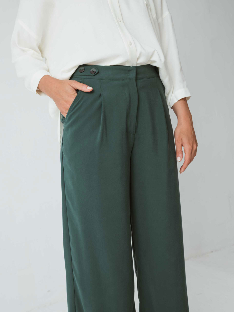 Skfk Ilia Trousers Dark Green