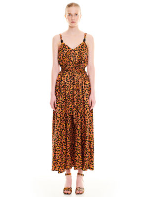 We are A-line Jacquard Dress Leopard