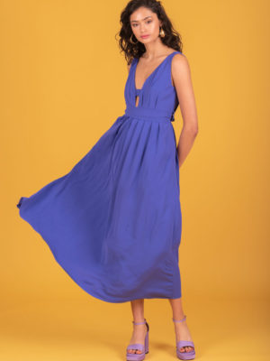 Chaton Maurice Dress Blue Mauve