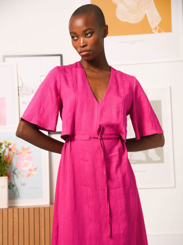 Arpyes Cubism Dress Magenta