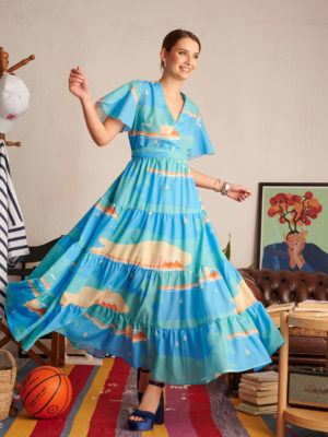Hemithea Thetis Dress Light Blue