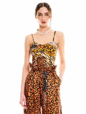 We are Bustier Top Animal Print