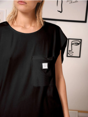 Arpyes Guernica T-shirt Dress Black