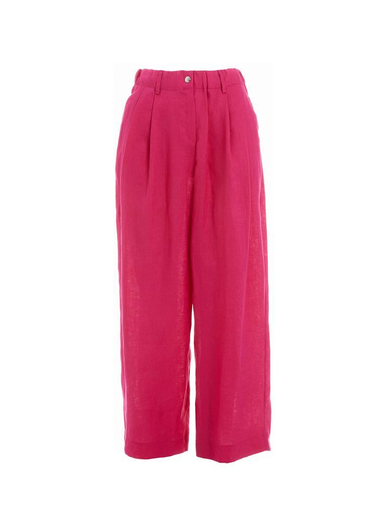 Milkwhite Fuchsia Linen Pants