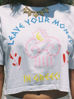 Ode Leave Your Money Crop Top