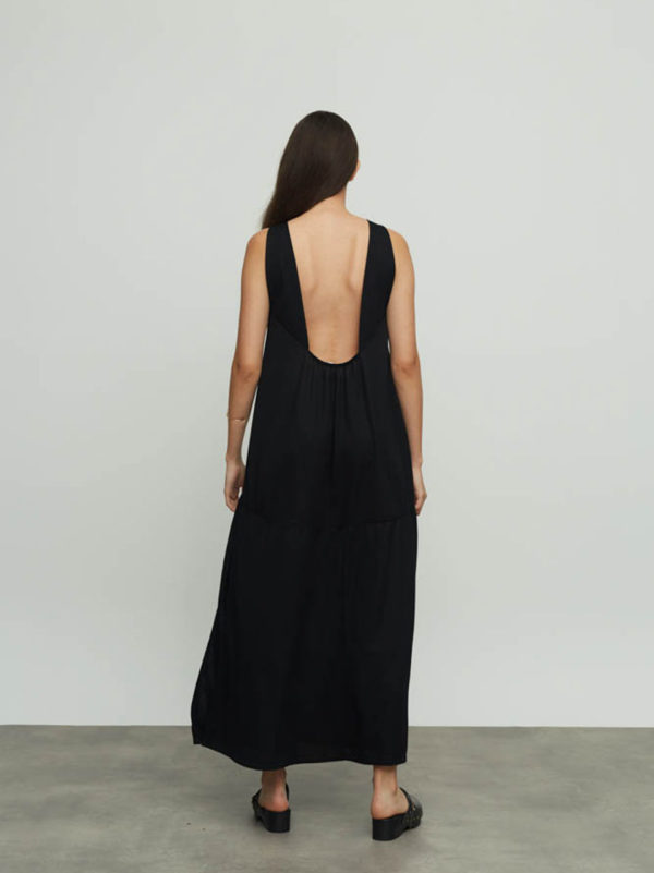 Ofilia's Oniyuri Open Back Dress Black