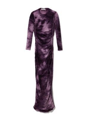Milkwhite Long Dress Purple