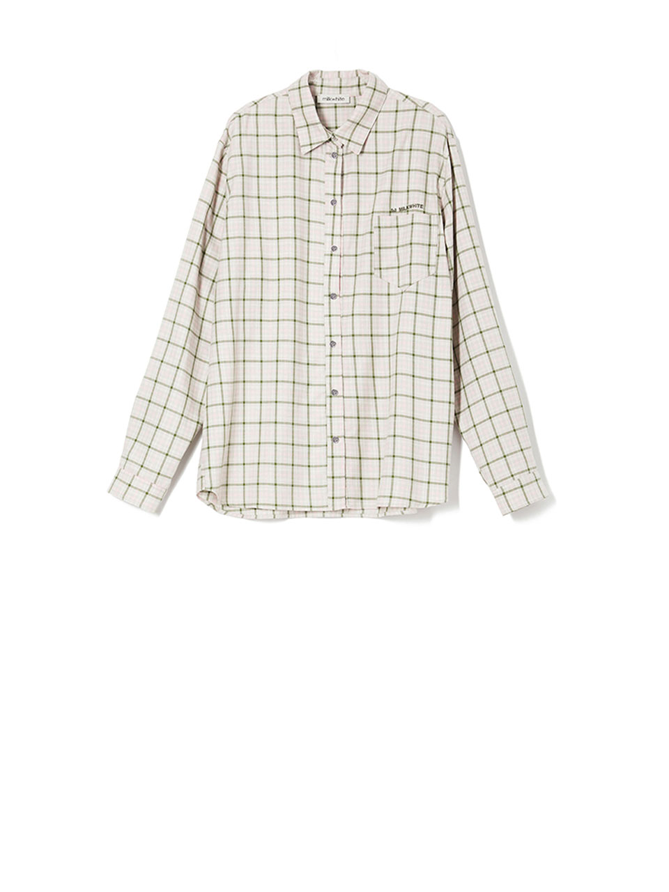 Milkwhite Checked Shirt Green