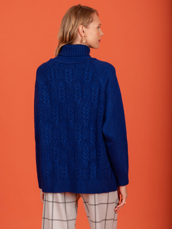 Chaton Idina knit sweater (Blue)