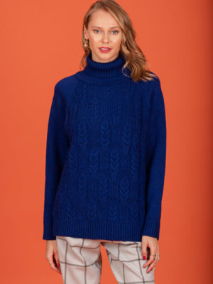 Chaton Idina knit sweater (Blue)