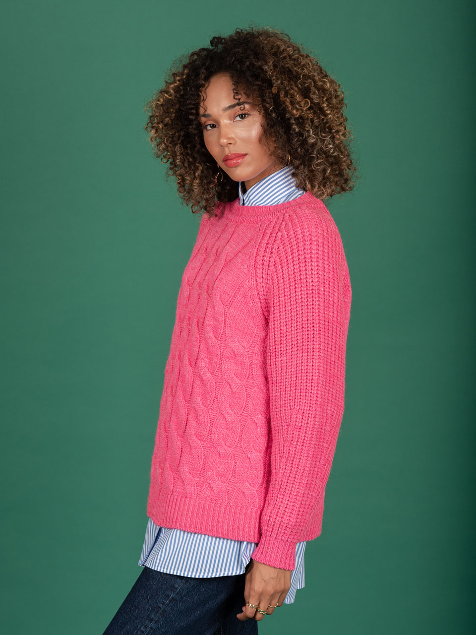 Chaton Lauren knit sweater (Pink)