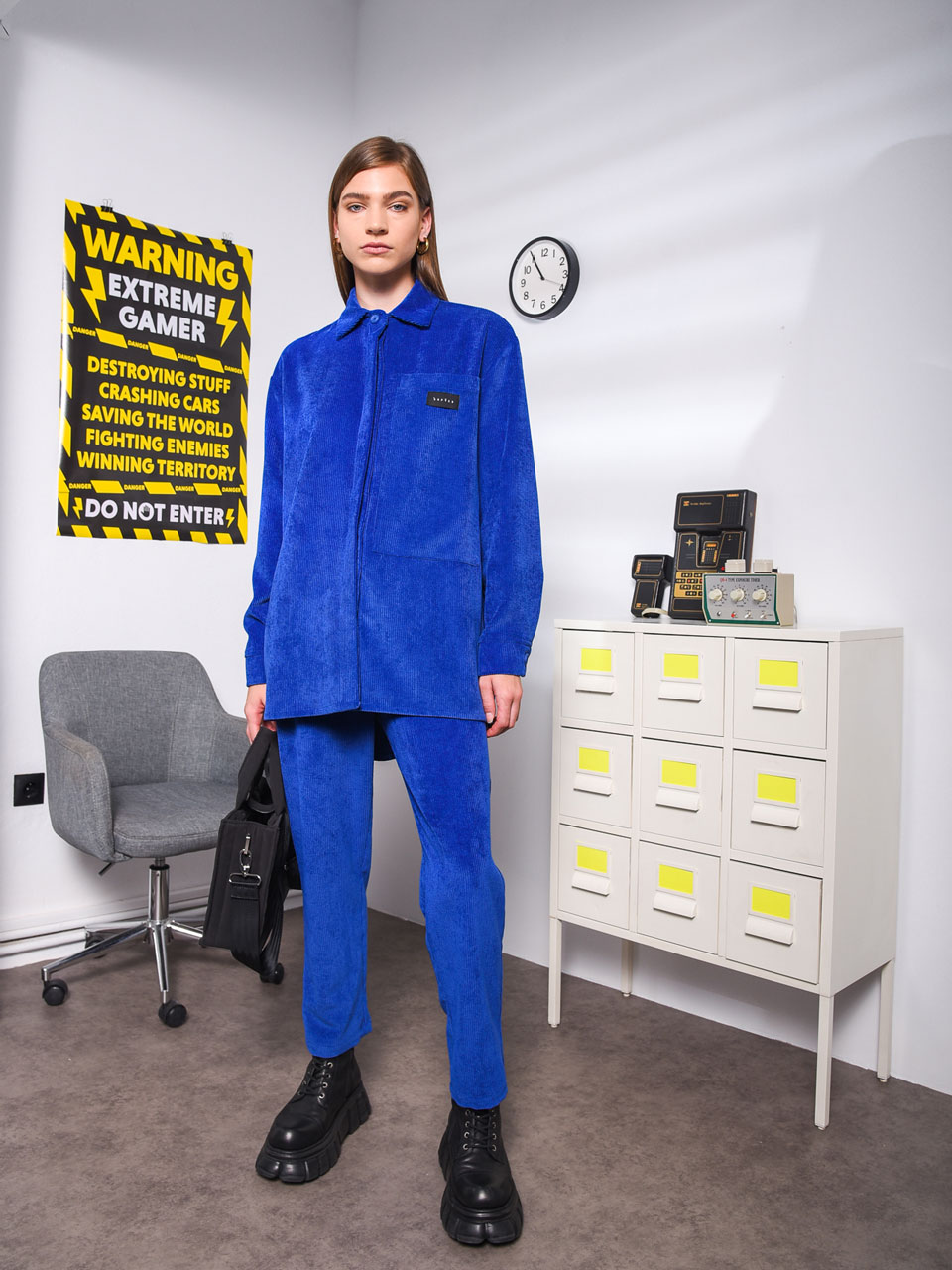 Arpyes Split Shirt Blue