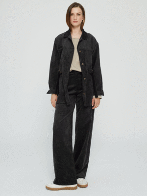Ofilia's Flauel Buttoned Shirt Black