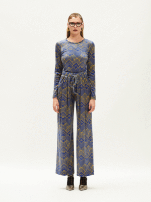 We are Palazzo Velour Pants Gatsby Indigo