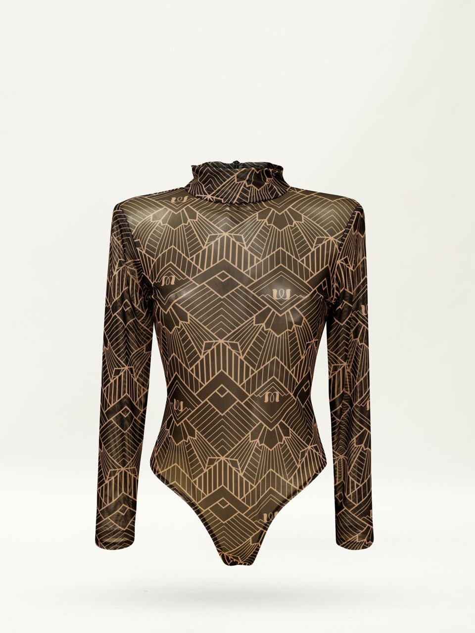 We are Mesh Bodysuit Black Gatsby