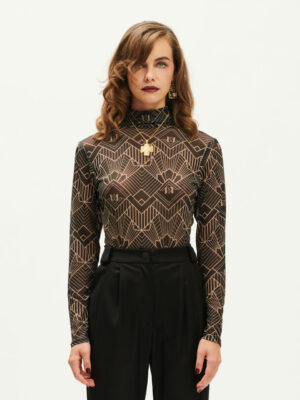 We are Mesh Bodysuit Black Gatsby