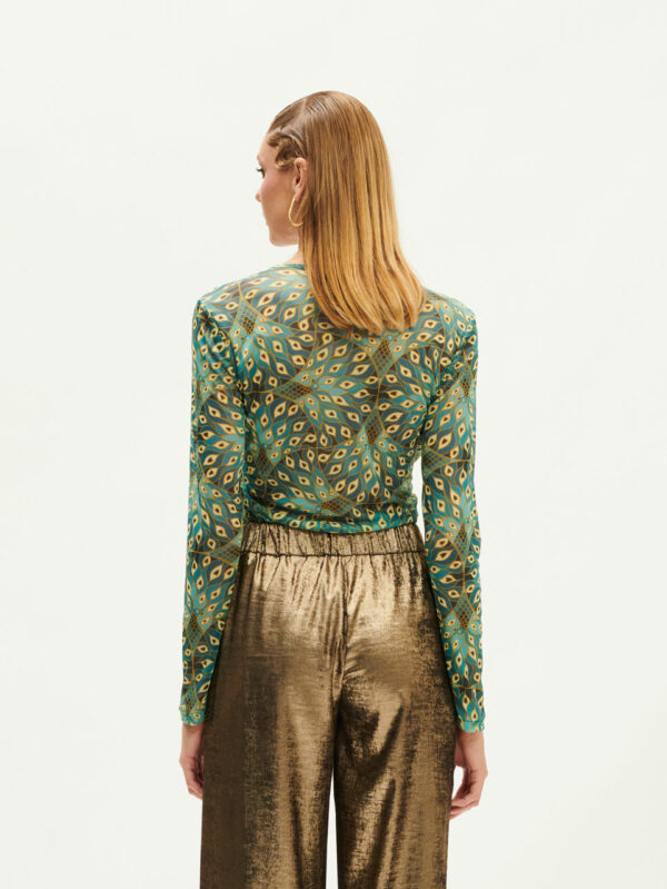 We are Mesh Top Teal Peacock - Image 3