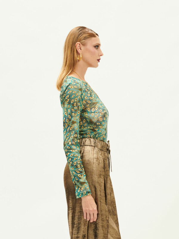 We are Mesh Top Teal Peacock - Image 2