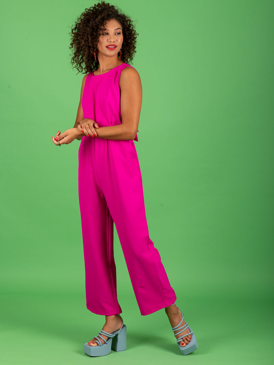 Chaton Ivonne Jumpsuit Intense Fuchsia