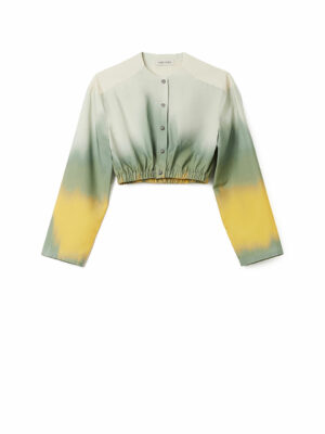 Milkwhite Cropped Shirt Green