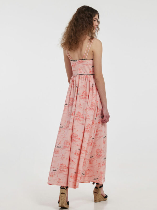 Hemithea Dione Dress Coral