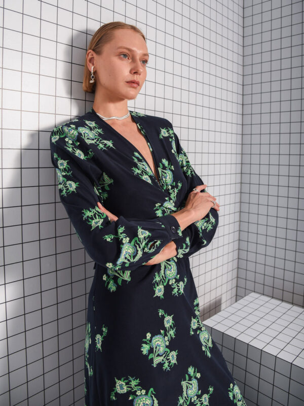 Arpyes Travel Maxi Dress Blue